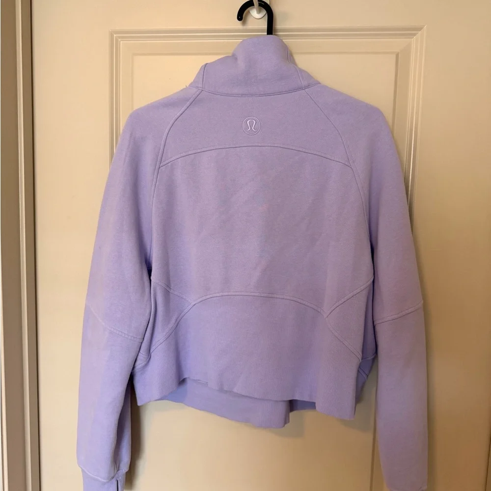 Lululemon Athletica Scuba funnel Half-Zip Lilac Smoke - Picture 5 of 5
